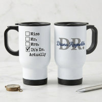 Personalized DR Graduation Mug, New Doctor Gift