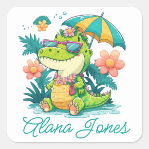 Personalized dragon stickers colourful