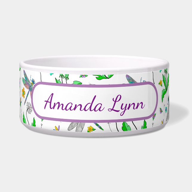 Personalized Dragonflies and Dandelions    (Front)