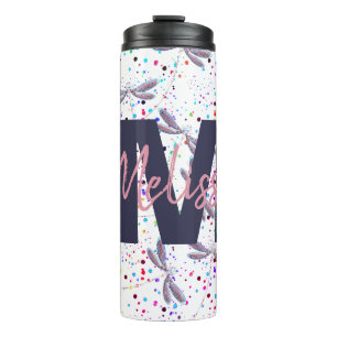 Personalized Dragonflies in flight Thermal Tumbler