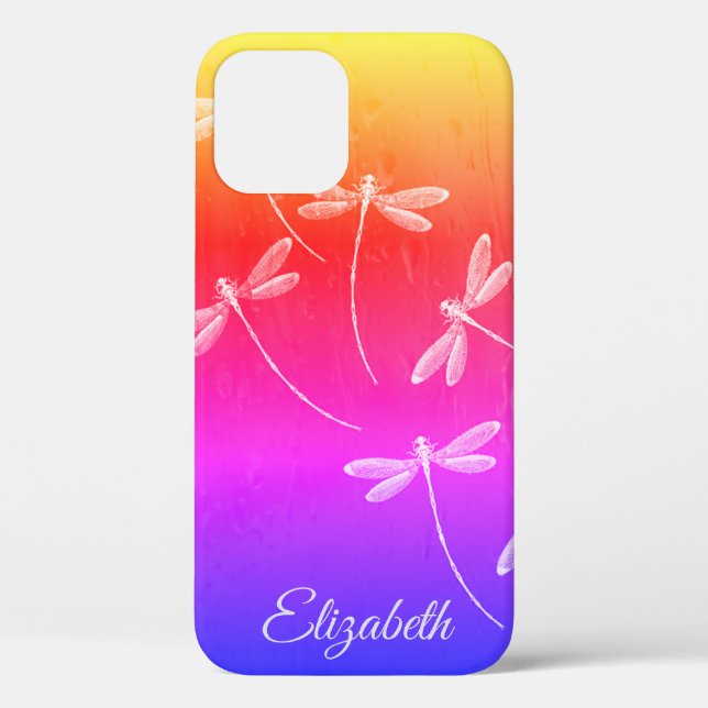 Personalized Dragonflies on water Case-Mate iPhone Case (Back)