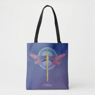 Personalized Dragonfly Tote Bag