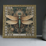 Personalized Dragonfly Tribal Jewel Earth Tones Tile<br><div class="desc">Step into a world of mystical elegance with our Personalized Tribal Jewel Dragonfly Ceramic Tile, a unique piece of decorative art that harmoniously melds elements of happycore and carpet punk aesthetics. Inspired by the strength and spirituality of the dragonfly, this design becomes more than just a decoration; it becomes a...</div>