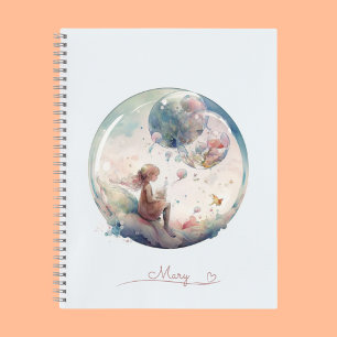 Personalized Dreamy Pastel World Notebook