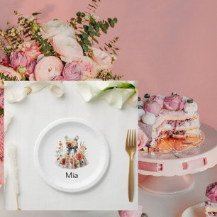Personalized Dress-up Birthday Party II Paper Plate
