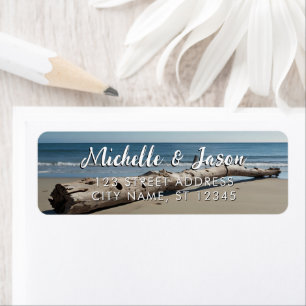 Personalized Driftwood Ocean Summer Beach Waves   