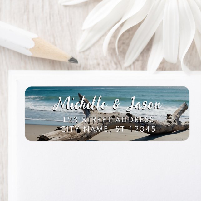 Personalized Driftwood Ocean Summer Beach Waves    (Insitu)