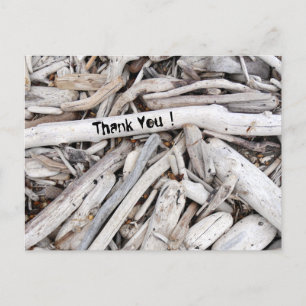 Personalized Driftwood Postcard