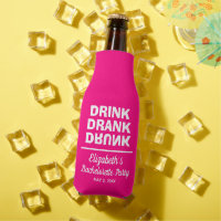 Personalized Drink Drank Drunk Bachelorette Party