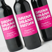 Personalized Drink Drank Drunk Bachelorette Party