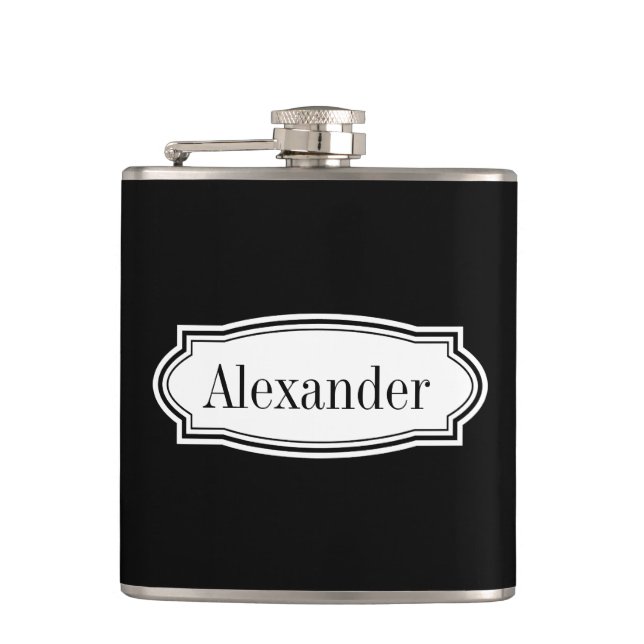 Personalized drink flask | classy gift for men (Front)