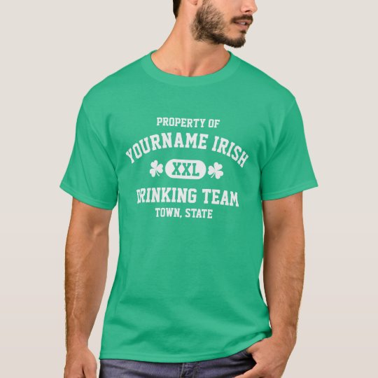 Personalized Drinking Team T-Shirt
