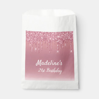 Personalized Dripping Glitter  Favour Bag