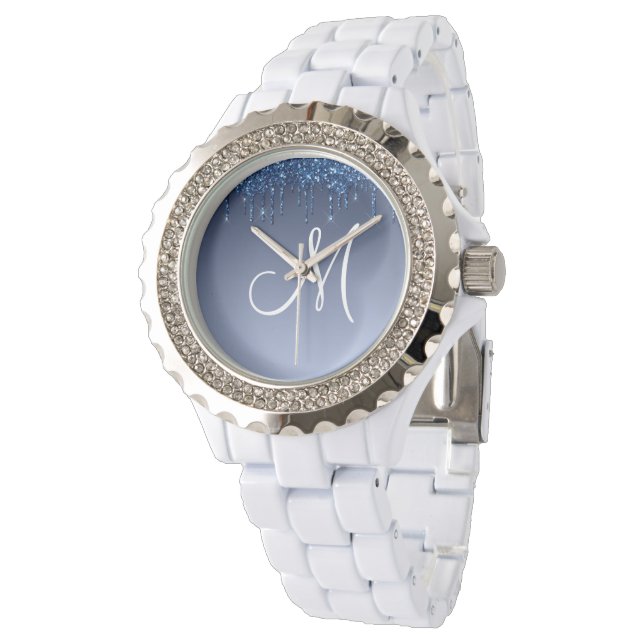 Personalized Dripping Glitter Watch (Angled)