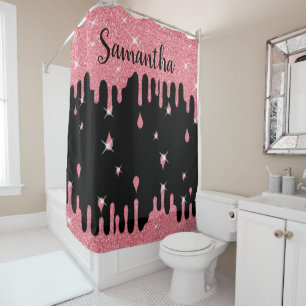 Personalized Dripping Pink Glitter Effect Sparkles