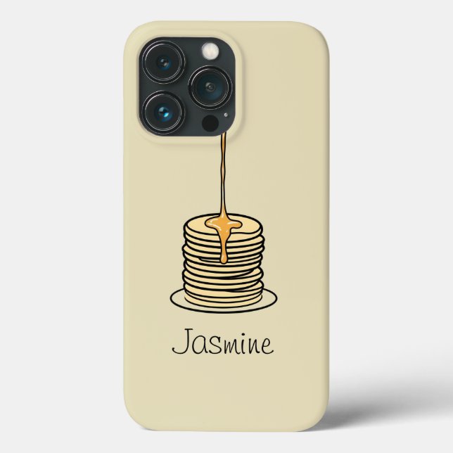 Personalized Dripping Syrup Pancakes Case-Mate iPhone Case (Back)