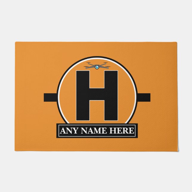 Personalized Drone landing pad Doormat (Front)