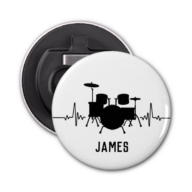  Personalized drummer  Bottle Opener (Front)