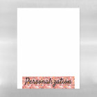 Personalized Dry Erase Board - Peachy Pink Dahlia