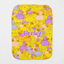 Personalized-Ducks-and-Dots-Style 1 Yellow-