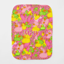 Personalized-Ducks-and-Dots-Style 2-Pink Dark-
