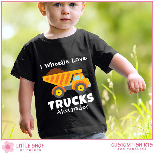 Personalized Dump Truck Construction Toddler T-shirt