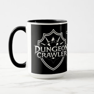 Personalized Dungeon Crawler Black Mug