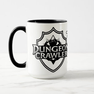 Personalized Dungeon Crawler White And Black Mug