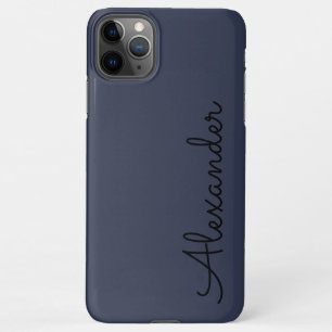 Personalized Dusty Blue Handwritten Name BUDGET iPhone 11Pro Max Case