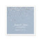Personalized Dusty BLUE Silver Confetti Wedding