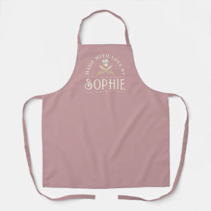 Personalized Dusty Pink All-Over Print Apron