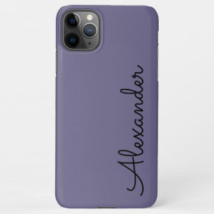 Personalized Dusty Purple Mauve Handwritten BUDGET iPhone 11Pro Max Case
