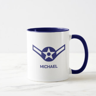 Personalized E-2 Airman Rank Air Force Mug