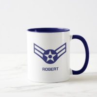 Personalized E-3 Airman 1st Class Rank Air Force