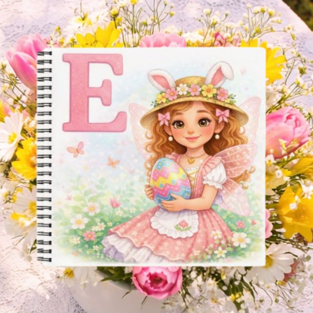 Personalized E Cute Gift for Girls Notebook (Creator Uploaded)