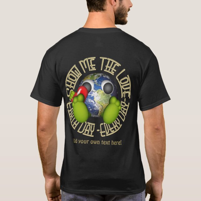 Personalized Earth Day T-Shirt (Back)