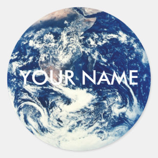 Personalized Earth Sticker