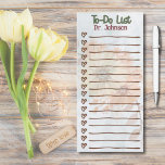 Personalized Earth Tones To-Do List Floral, hearts Magnetic Notepad<br><div class="desc">Personalized Earth Tones To-Do List Floral,  hearts</div>