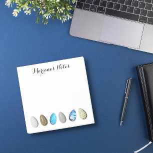 personalized easter 3d colourful eggs elegant post-it notes