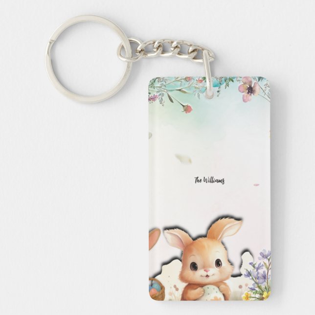 Personalized Easter Acrylic Keychain Double Sided (Devant)
