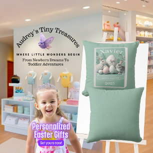 Personalized Easter Baby Pillow