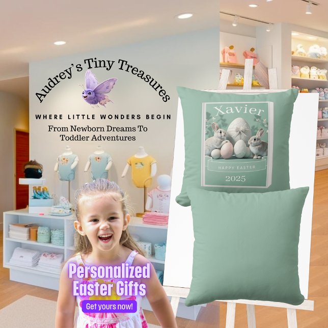 Personalized Easter Baby Pillow (Creator Uploaded)
