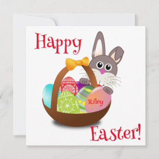 Personalized Easter Basket Card