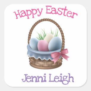 Personalized Easter Basket Stickers