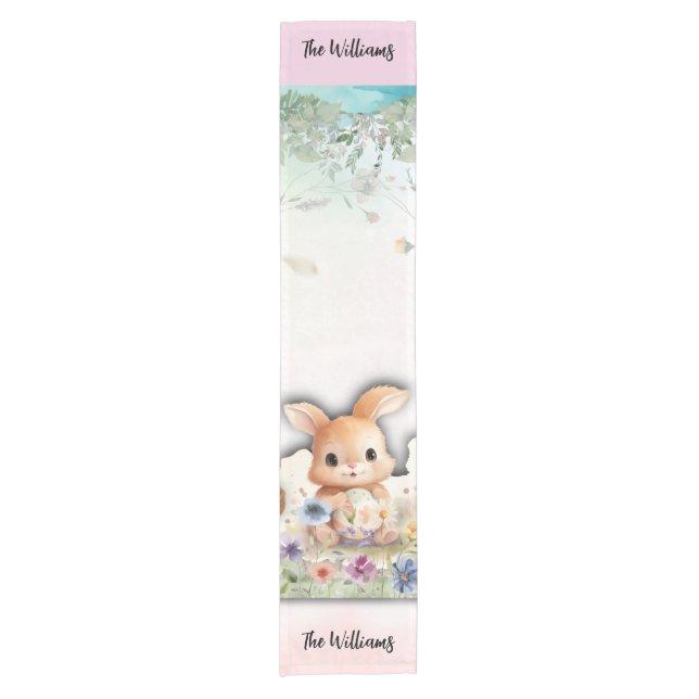 Personalized Easter Brunch  Table Runner (Front)