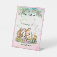 Personalized Easter Brunch Welcome Sign