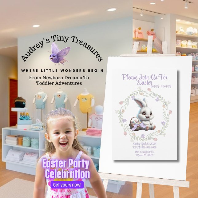 Personalized Easter Bunny Invitation (Creator Uploaded)