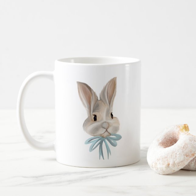 Personalized Easter Bunny Mug (Avec donut)