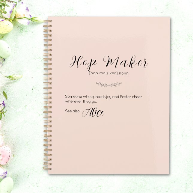 Personalized Easter Bunny Planner – Soft Pink  (Personalized Easter Bunny Planner – Soft Pink)
