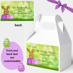 Personalized Easter Bunny to Kids Favour Box